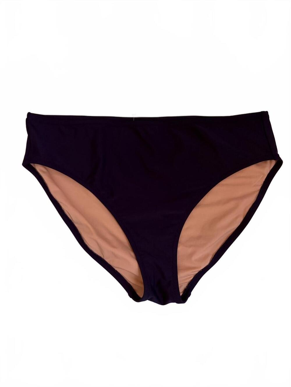 J.Crew | NWT Navy Blue High Waist Bikini Swim Bottoms Size L